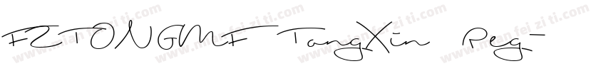 FZTONGMF TongXin Reg字体转换